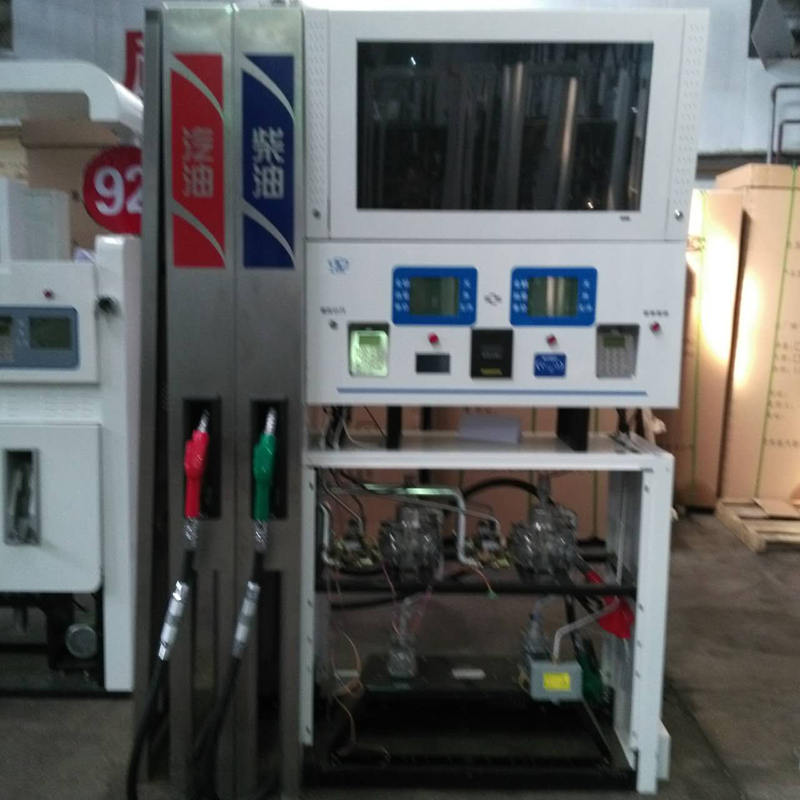 Fuel Dispenser of Four Nozzles and Submersible Pump (TV set can be set)