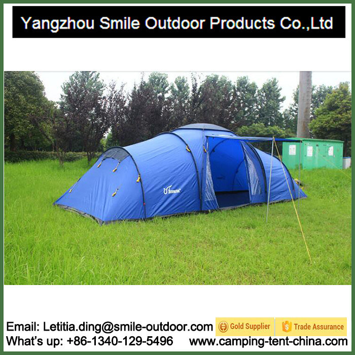 Detachable Removable Reinforced Sealed Big Camping 3-Room Family Tent