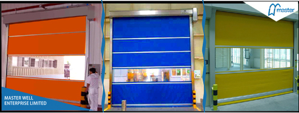 Wuxi Exterior PVC Rolling High Speed Doors