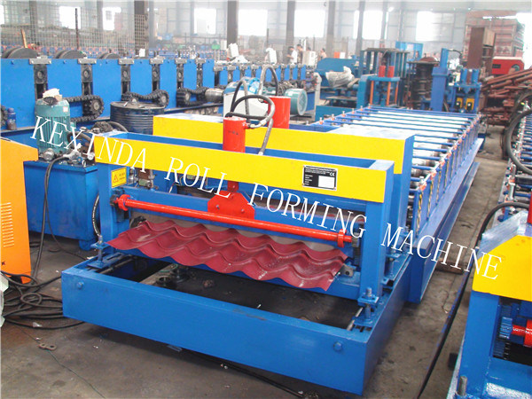 Kexinda 1100 Glazed Tile Roof Panel Forming Machinery