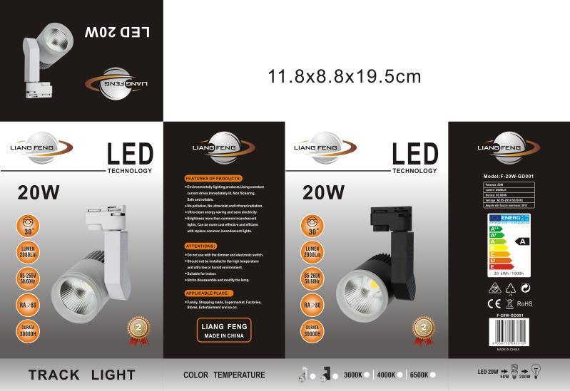 with LED Bulb Aluminum Housing Track Light