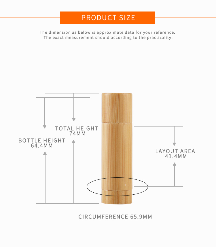 Bamboo Lipstick Packaging 5g Cosmetic Packaging