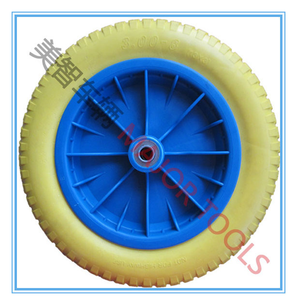 Colorful Wheelbarrow PU Foam Rubber Wheel 300-8