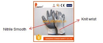 General Protective Daily Use Nitrile Safety Working Glove Ce En388 4121