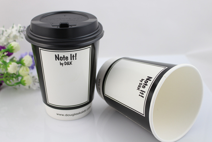 8oz Double Wall Paper Cup with Customized Logo Printed for Hot Drink