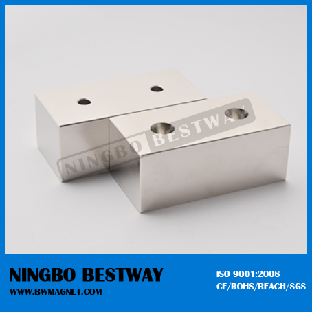 Strong Countersunk Block Magnet