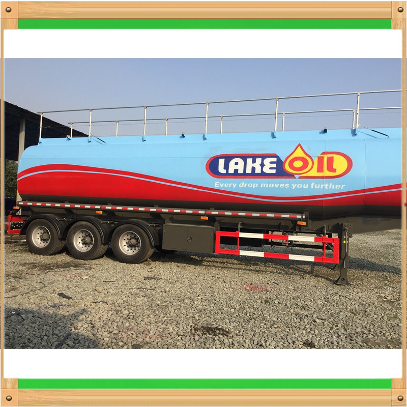 Thickness Steel Body Lined with Plastic Media Asphaltum Tank Tailer