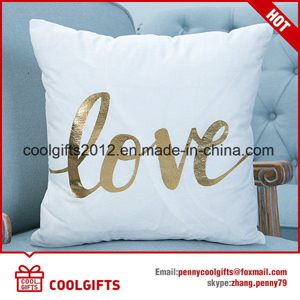 Promotional Decorative Cotton Square Printed Sofa Throw Pillow