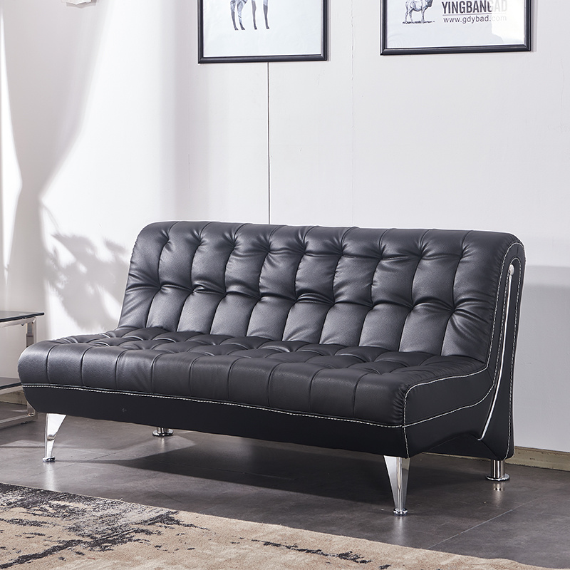 High Quality Modern PU Leather Office Sofa No Arm