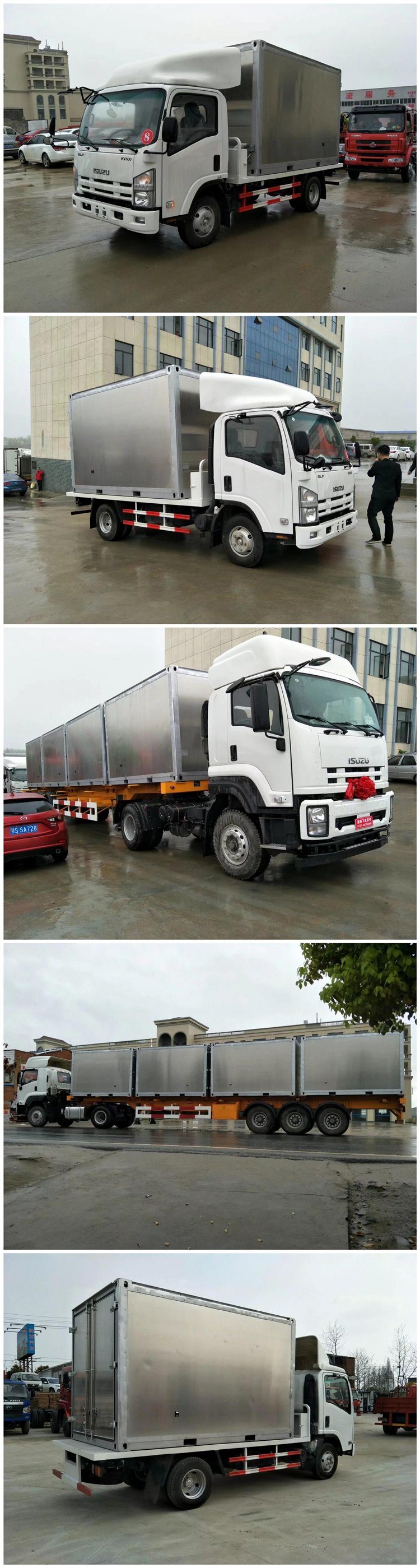 -40c Kooltube Eutectic Truck Refrigeration Unit 5.1m Length Ice Cream Truck Body