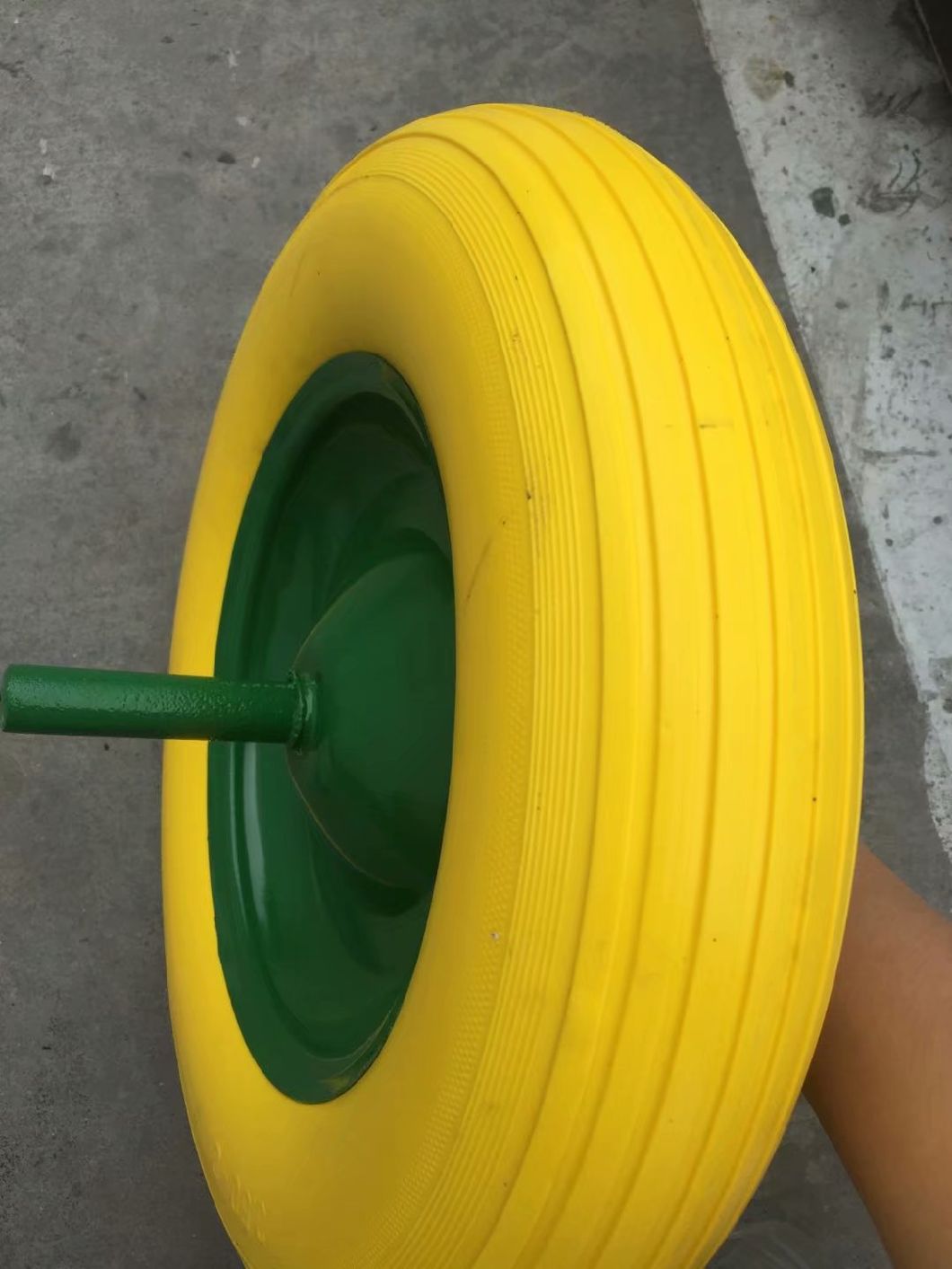 Solid PU Foam Wheel with Spoke Color (14*3.50-8)