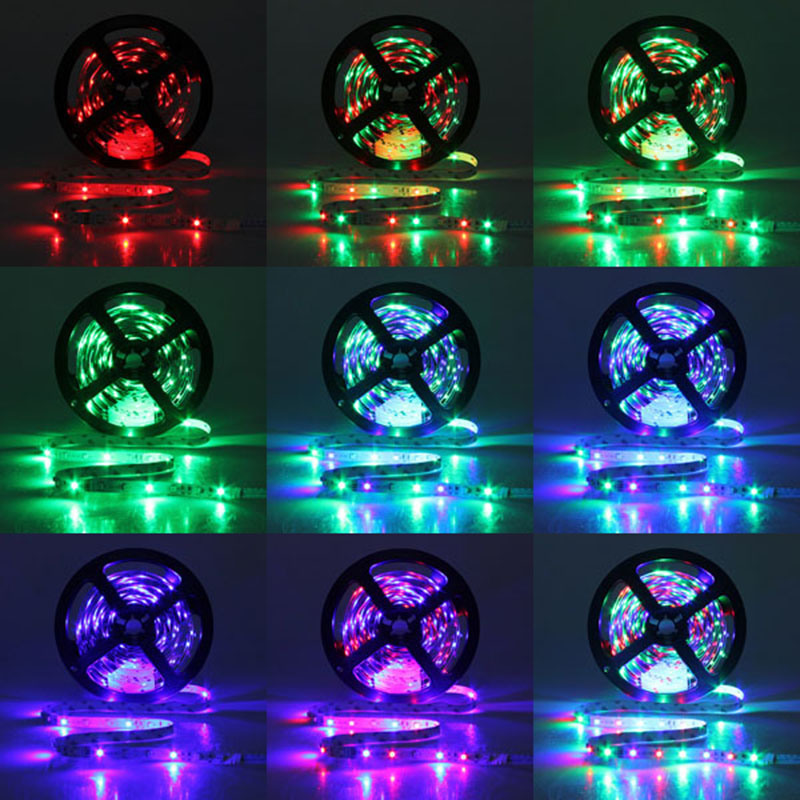 SMD3528 RGB 12V Non-Waterproof Multicolor Flexible LED Strip Light