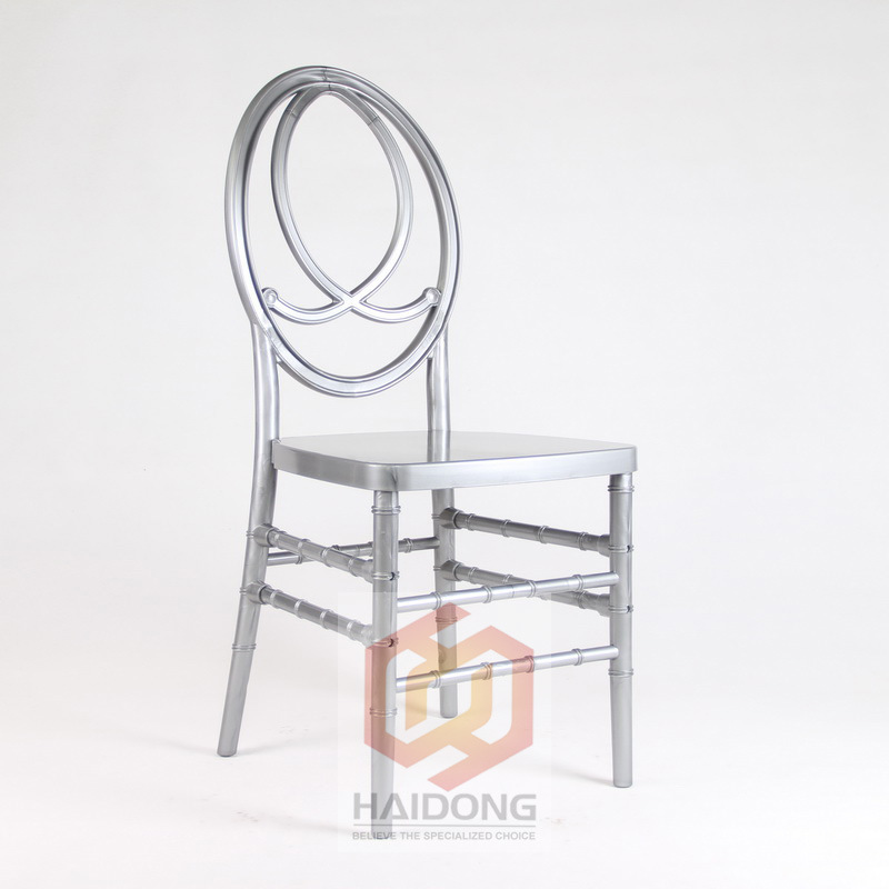 Outdoor Stackable Silver PC Acrylic Plastic Chiavari Phoenix Chair