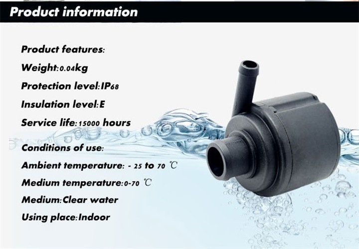 Mini BLDC 12V Cooling Liquid Circulators Water Pump