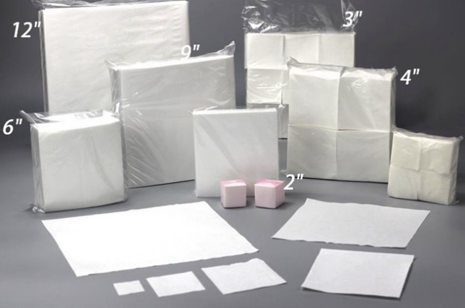 Custom ESD Polyester Dustless Cleanroom Wipes