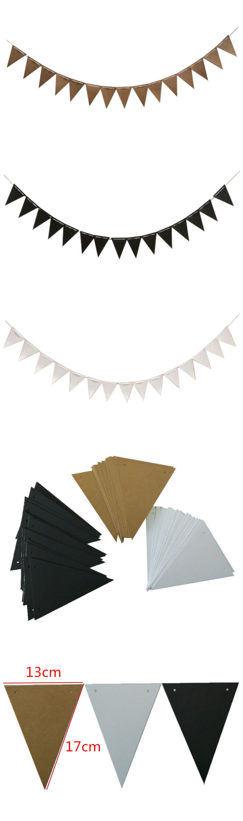 Wholesale Bunting Paper Flag Hanging Birthday Hanging Banner
