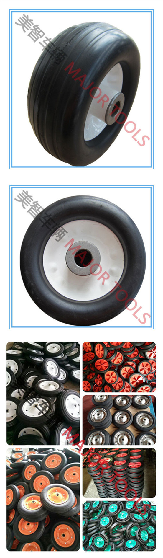 6X3 Solid Wheel Rubber Tyre for Toys