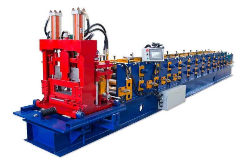 Hydraulic Cutting Steel Profile Channel Shape Metal C Purlin Roll Forming Machine