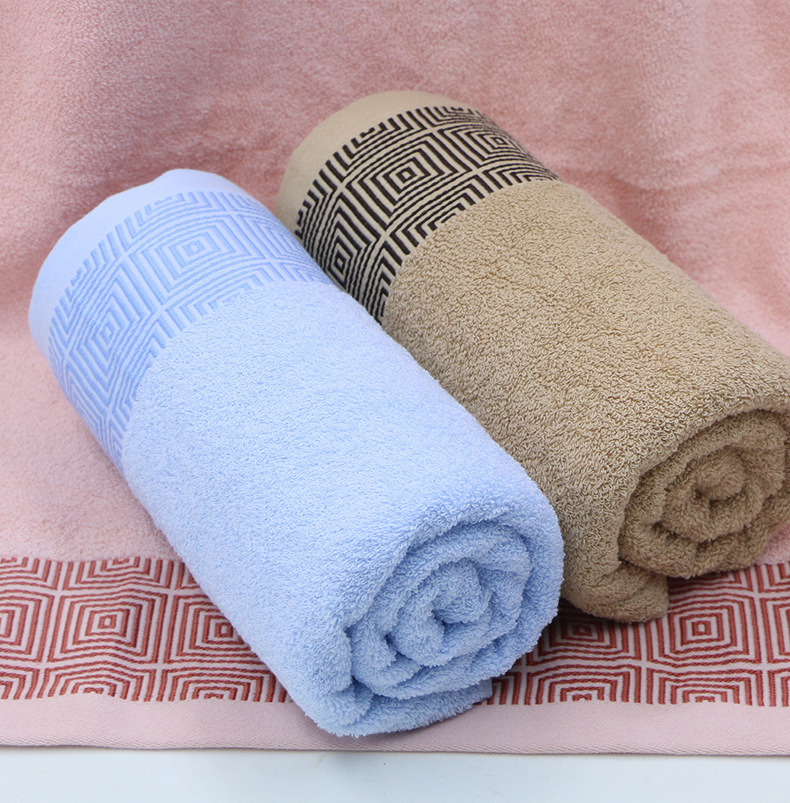 100% Cotton with Embroidery Logo Hotel Cotton Face Bath Towel