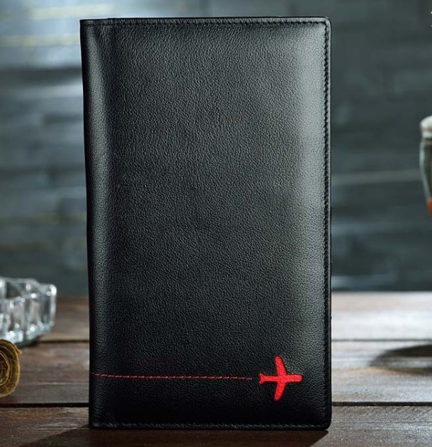 Multi-Functional Document Passport Holder Leather Ticket Passport Wallet