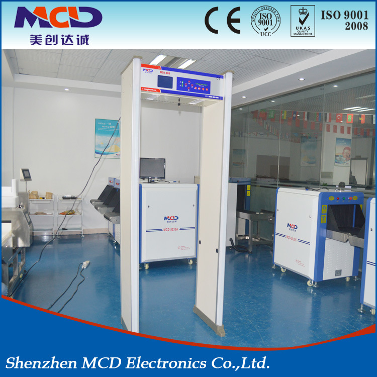 Multi Zone Identification System Walk Through Metal Detector Gate with Security Alarm