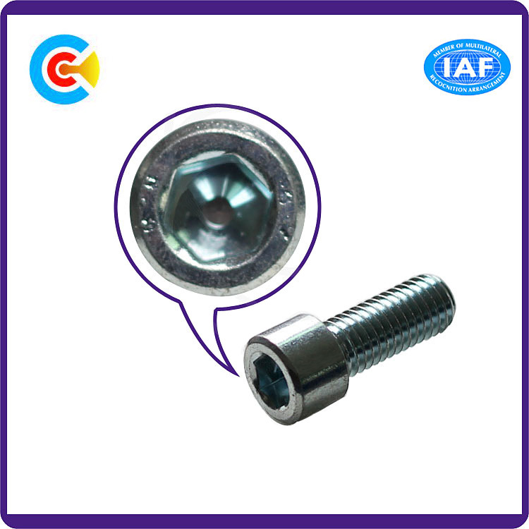 Steel Socket Cap Machine Screw Zinc Plated Hex Cap Screw