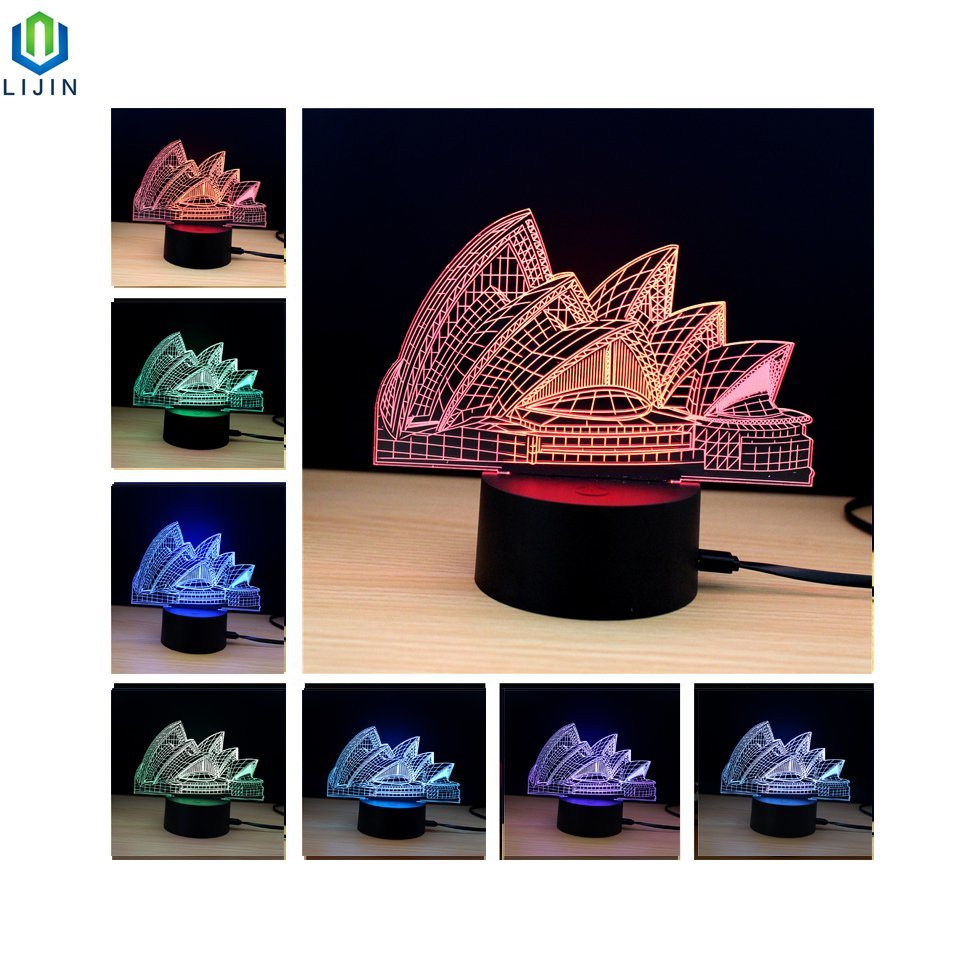 Indoor Decoration Desk Lamp 3D LED Night Light