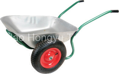 Zinc Plated Tray Wheel Barrow with Double Wheels