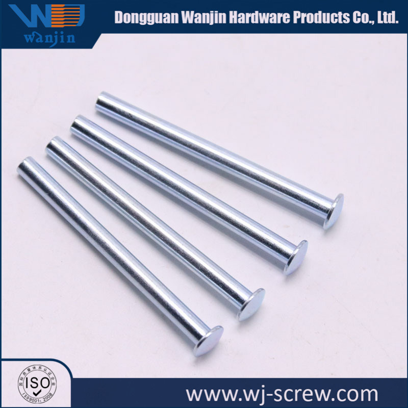 Customized Non-Standard Plated Round Head Metal Long Bolt