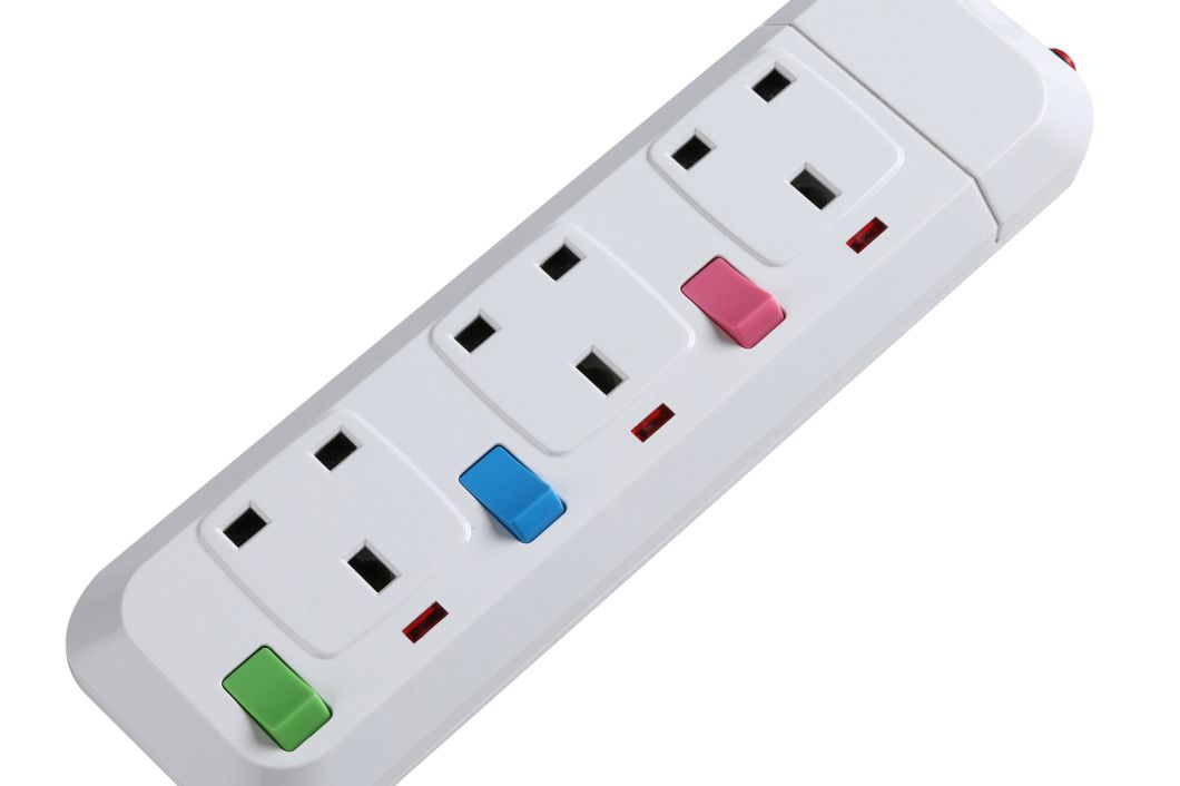 Professional Manufacture Individual Switch Indicator Extended Socket Power Strip (NR3W-UK)