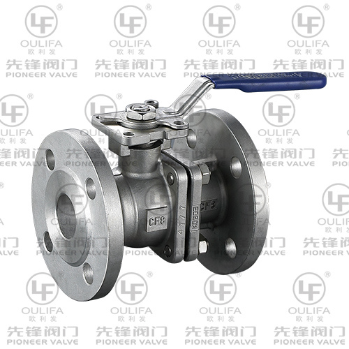 2PC Flanged Ball Valve Full Bore with Mounting Pad (PQ41F-150Lb)