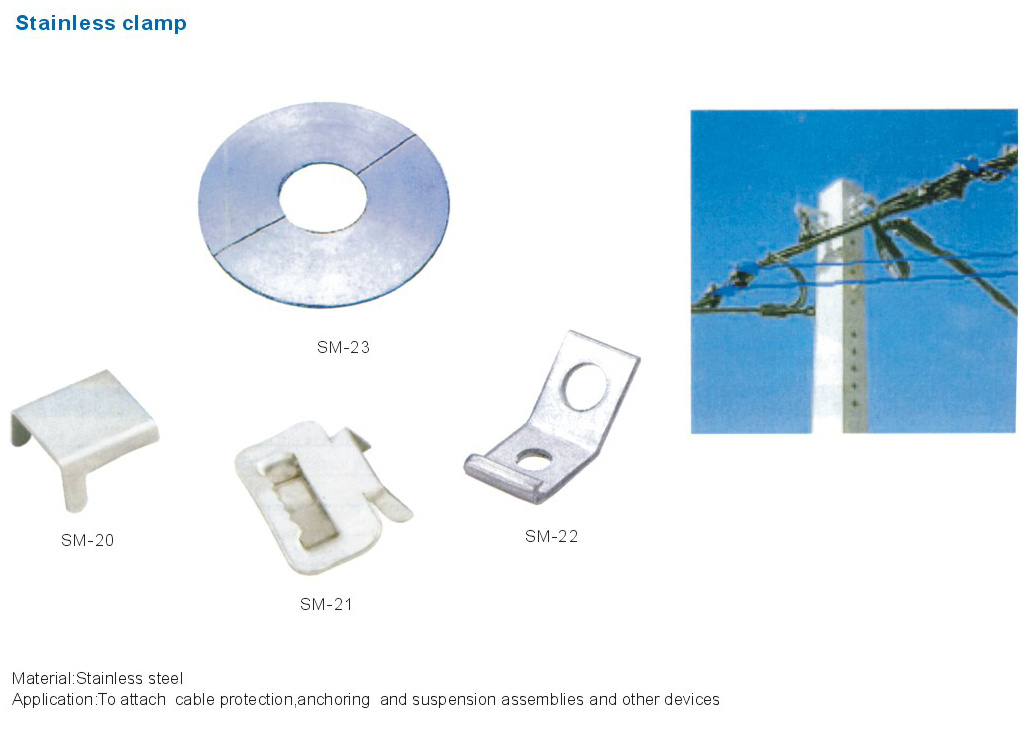 Stainless Clamp for Pole Line Hardware