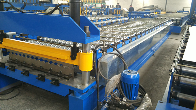 Corrugated Roof Sheet Roll Forming Machine