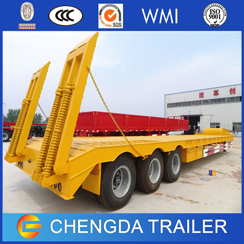 3axles Excavator Transport Gooseneck Lowboy Low Bed Lowbed Semi Trailer