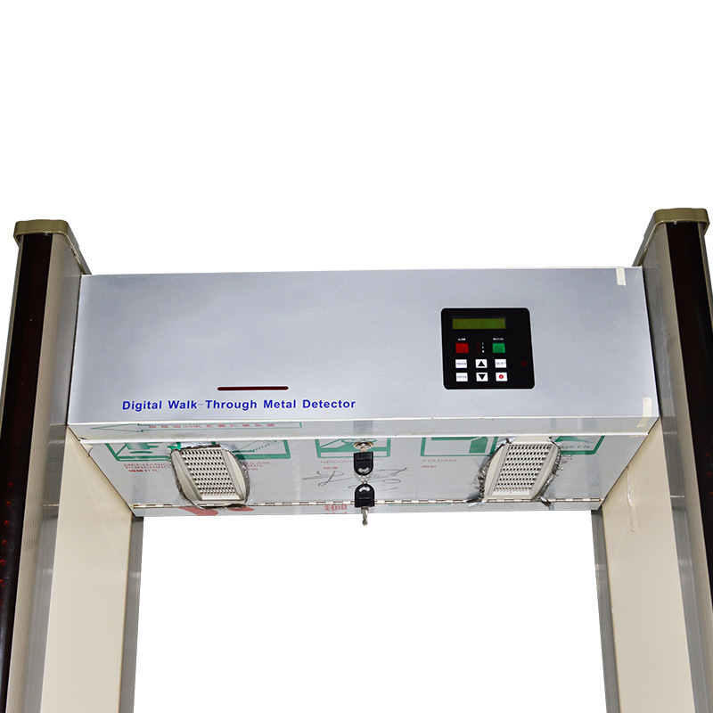 6zones Single Line LCD Screen Panels Walk Through Metal Detector