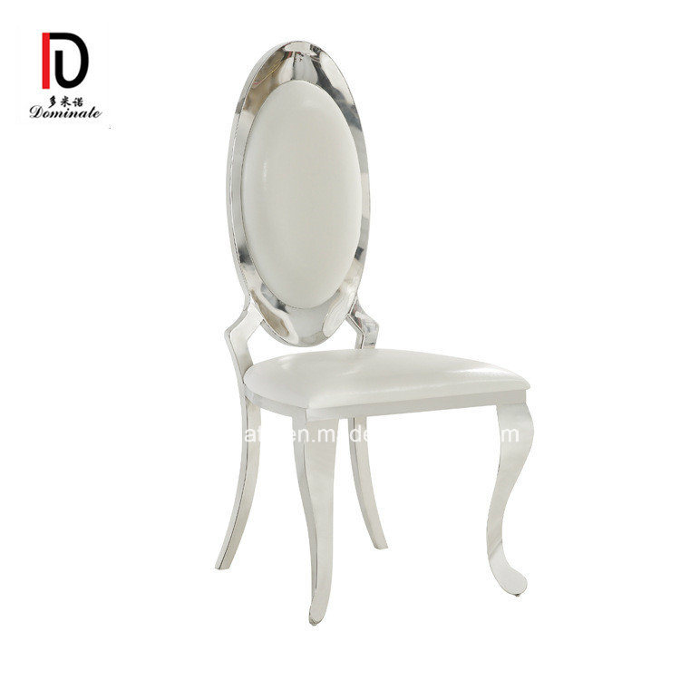 Modern Oval Back Wedding Rose Golden Banquet Hotel Restaurant Living Dining Room Furniture Stainless Steel Chair