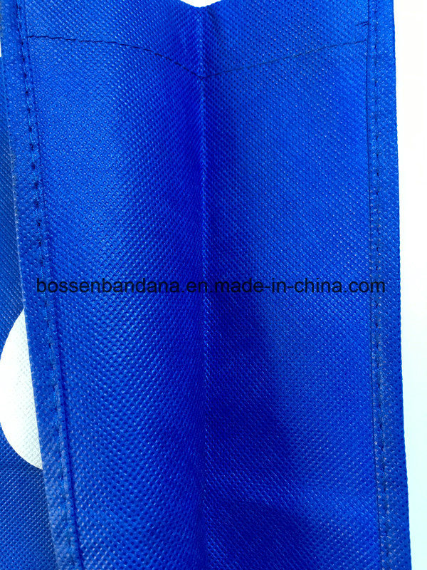 Factory OEM Produce Custom Logo Print Blue Non-Woven Tote Bag