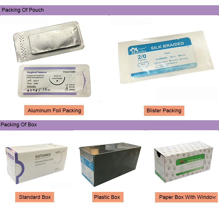 Chinese Supplier Absorbable Polyglycolic Acid PGA Surgical Sutures with Needle