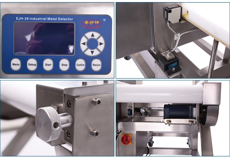 HACCP & FDA Grade Conveyor Belt Type Food Metal Detector