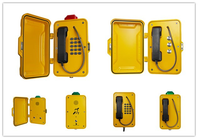 Weatherproof Broadcasting Telephone, Rugged Industrial Telephones with Sounder & Beacon