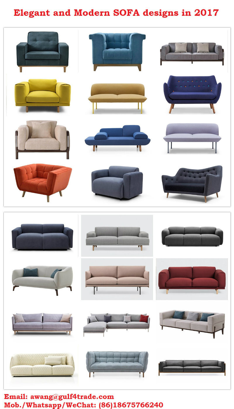 New Modern Living Room Fabric Sofa 1+2+3 Sectional Sofa (HC8805)