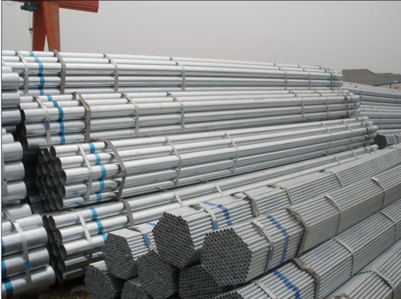 Galvanized Steel Pipe Galvazined Steel Tube Hot Dipped Galvanized Round Steel Pipe for Water and Construction