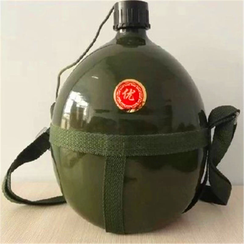 Military Old Design Tactical Marching Outdoor Aluminium Water Bottle Canteen