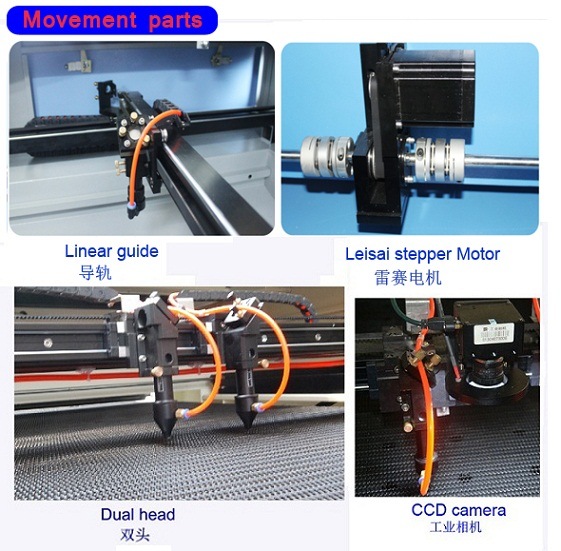 SGS ISO Leather Fabric Laser Cutting Machine for Garment, Leatherware