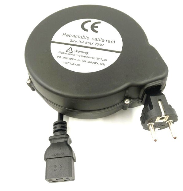 10A Current Power Plug EU Standard Cable Reel Rewinder Supplier