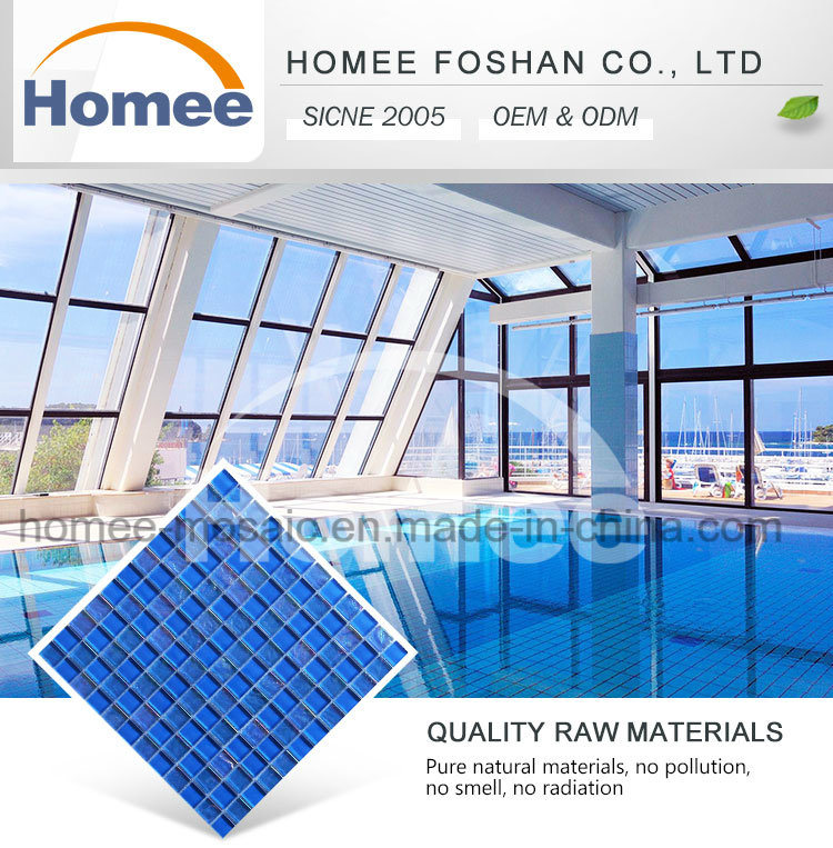 High Quality Factory Mix Blue Color Poor Mosaic Tile