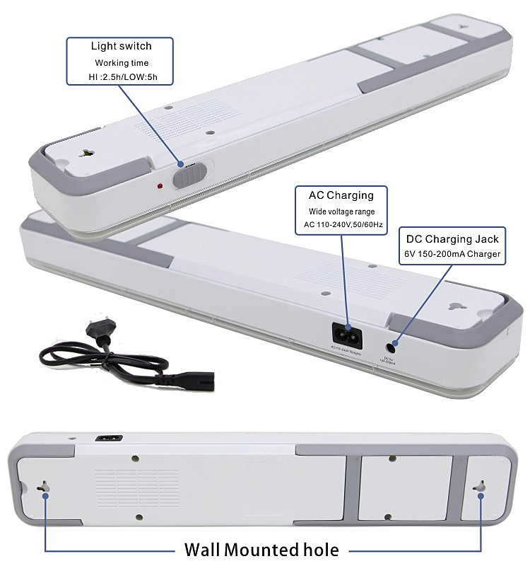 Double Tubes LED Light with Emergency Lighting Funtion