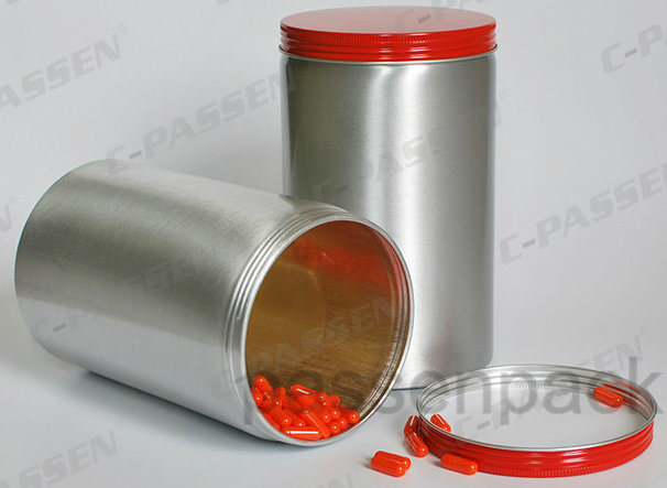 Luxury Aluminum Tea Canister with Logo Embossing (PPC-AC-1701)