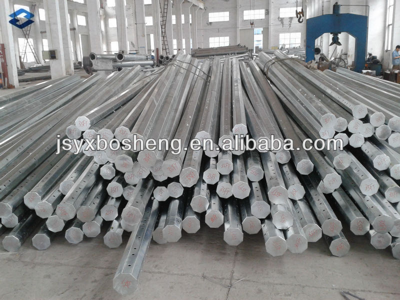 HDG Distribution Steel Pipe Pole