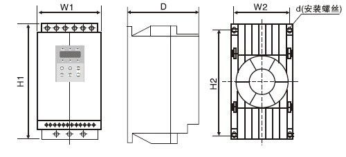 45kw Soft Starter Controller COM Control Electric Motor Soft Start